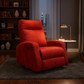 كرسي استرخاء فاخر باللون الأحمر  