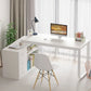 Desk 75 x 220 x 80 cm - White - AZ11186
