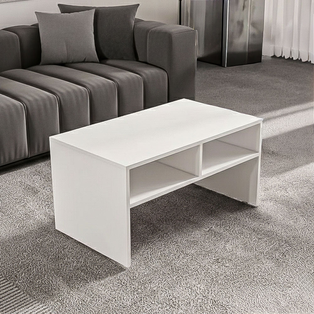 طاولة استقبال 90×50×45 سم - أبيض - AZH-00027
