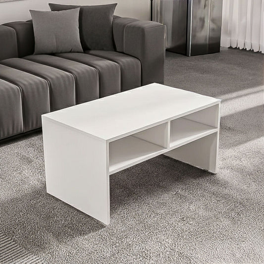 طاولة استقبال 90×50×45 سم - أبيض - AZH-00027
