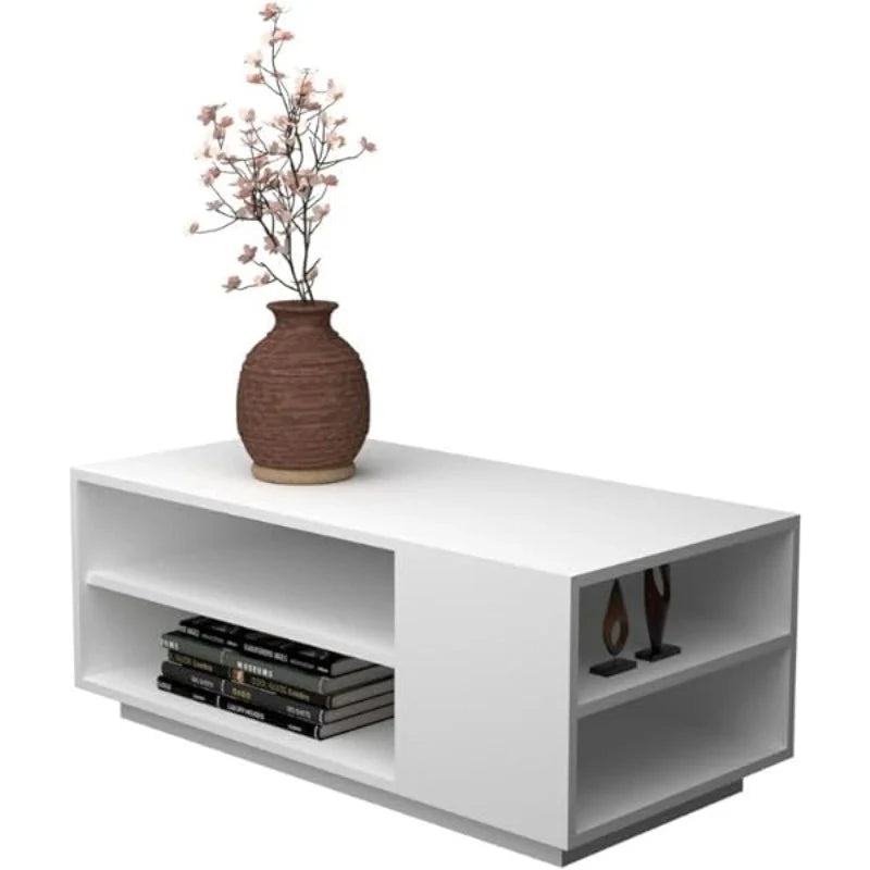 طاولة استقبال 90×42×50 سم - أبيض - AZH-00032
