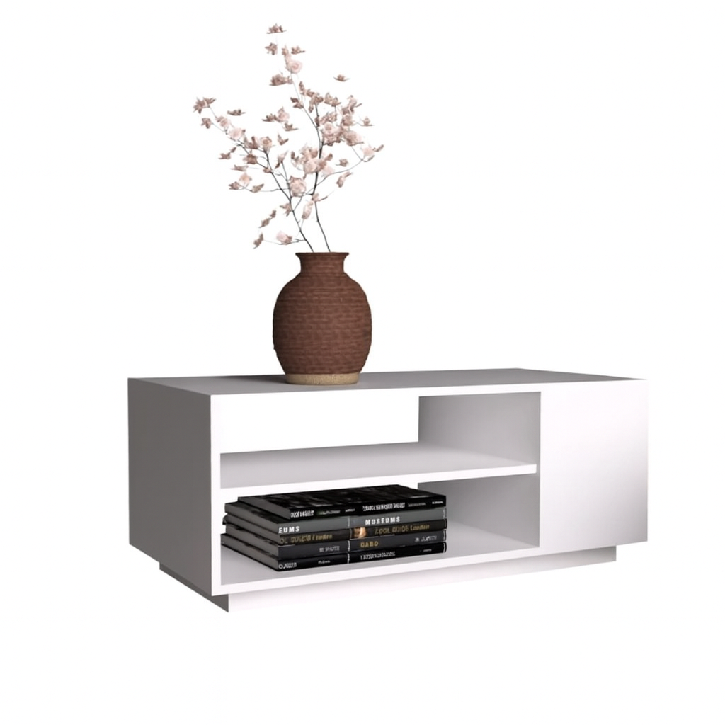 طاولة استقبال 90×42×50 سم - أبيض - AZH-00032
