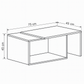 طاولة استقبال 75×45×45 سم - أبيض وخشبي - AZH-00036
