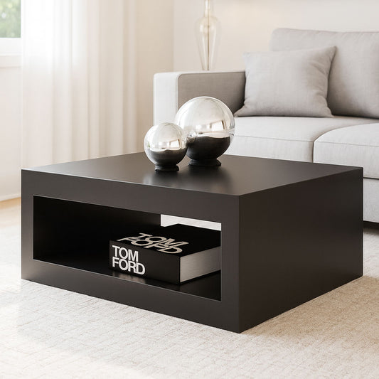 طاولة استقبال، 100 × 60 × 50 سم – أسود – AZH-00045