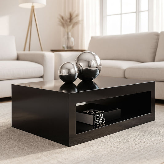 طاولة استقبال، 100 × 60 × 50 سم – أسود – AZH-00045