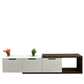 TV Table, 180 × 40 × 45 cm - Brown and White - TV Stand-1