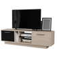 TV Table, 140 × 30 × 40 cm - Grey and Black - AZ30071