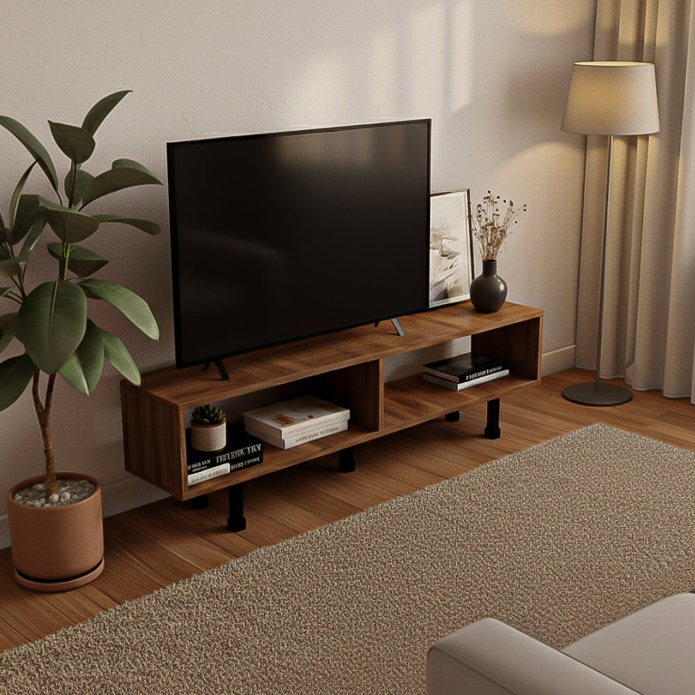 طاولة تلفزيون 160×30×40 سم – بني – AZ30082