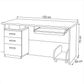 Desk, 75 x 120 x 60 - Wooden - AZ12104