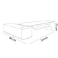 Desk 220 x 80x 75 - brown  - AZ12101