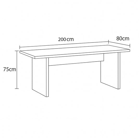 مكتب 200×80×75 سم – خشبي – AZ11170