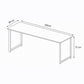 Desk 75 x 200 x 80 cm - Brown - AZ11167