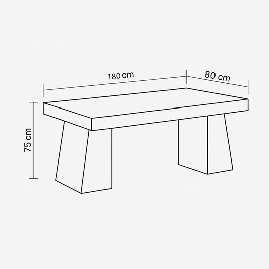 مكتب 180×80×75 سم – خشبي – AZ11192