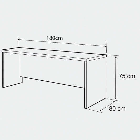 مكتب 180×80×75 سم – خشبي – AZ11187