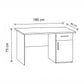 Manager's Desk 75*180*80 CM - Brown - AZ120177