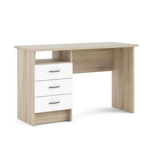 Desk 120 x 50 x 75 cm - Wooden and White - AZ1048
