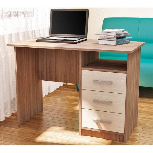Desk 120 x 50 x 75 cm - Wooden and Beige - AZ1071