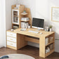 Desk 140x 50x 140 cm - wooden and white- AZ1178