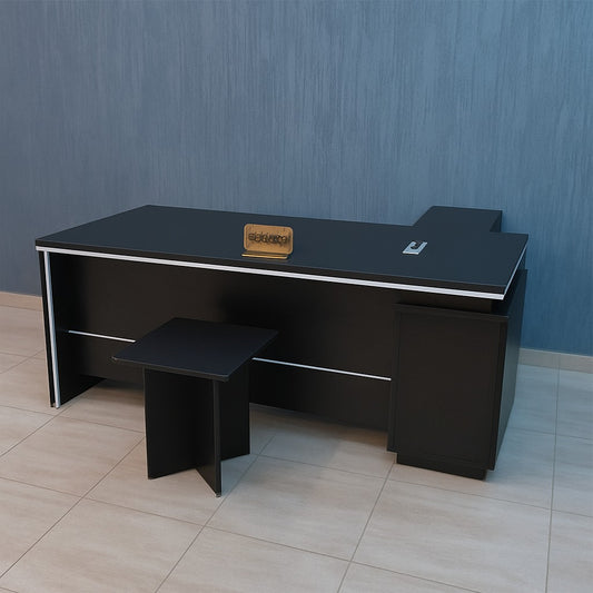 Desk 200 x 80 x 75 cm - Black - AZ50020