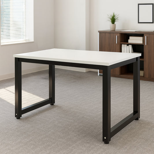 Desk 75 x 220 x 80 cm - White - AZ11174