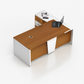 Manager's Desk 75*180*80 CM - Wooden and White - AZ12069