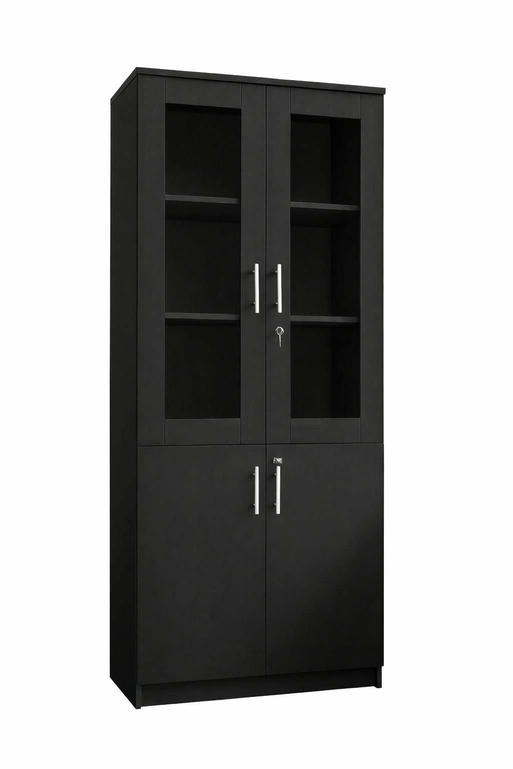 مكتبة 2 ضلفة 200×80×40 سم – أسود – AZ50054