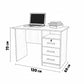 مكتب 120×60×75 سم + وحدة أدراج متصلة – بيج وخشبي – AZ1071
