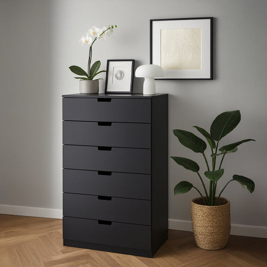 Unit Drawers, 146 × 42 × 80 cm - Black - AZ500120