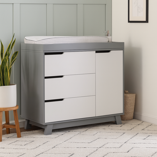 Unit Drawers, 80 × 40 × 80 cm - Grey and White - AZ500230