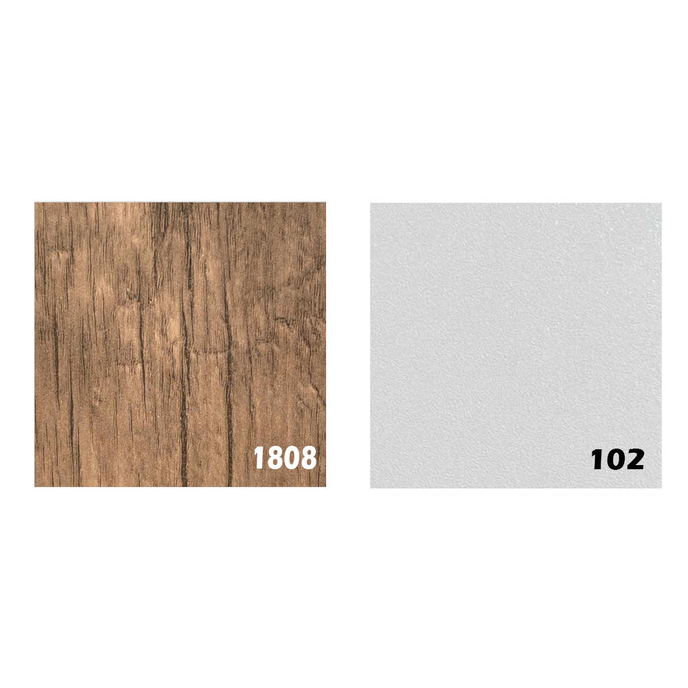 طاولة استقبال 75×45×45 سم - أبيض وخشبي - AZH-00036
