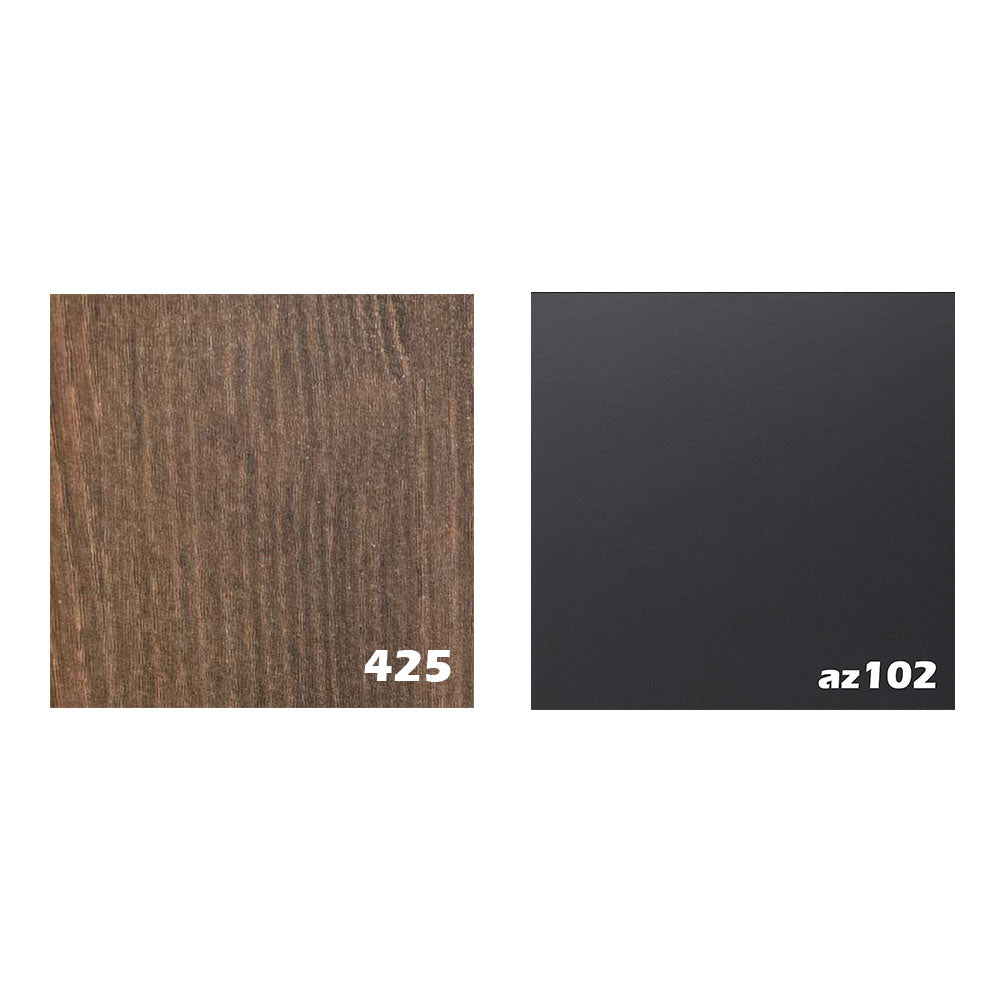 طاولة استقبال 100×50×40 سم - خشبي وأسود - AZH-00055
