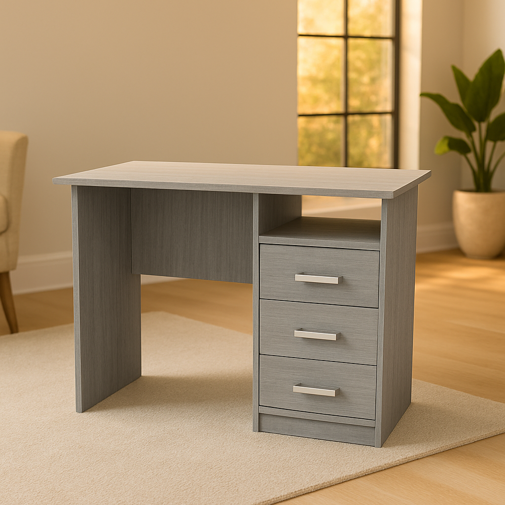 Desk 120 x 50 x 75 cm - Wooden and Beige - AZ1071