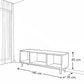 TV Table, 140 × 35 × 45 cm - White - AZ30076