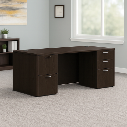 Desk 75 x 200 x 80 cm - Black - AZ11147
