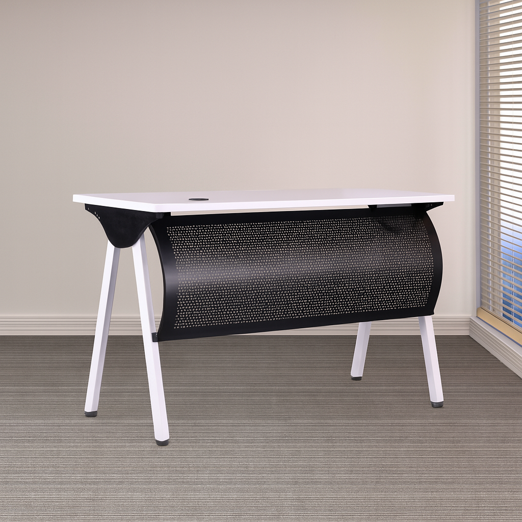 desk 120*60*75 CM -black and white - AZ1263