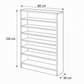 Shoe Cabinet, 80 × 30 × 120 cm - White - AZ40021