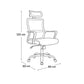 High-back Office Chair 120*60*50 cm - Black - 852-BG