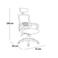 High Back Office Chair 128*61*64 cm - Black - Elite