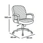Mid Back Office Chair 100*60*60 cm - Burgundy - GL 301