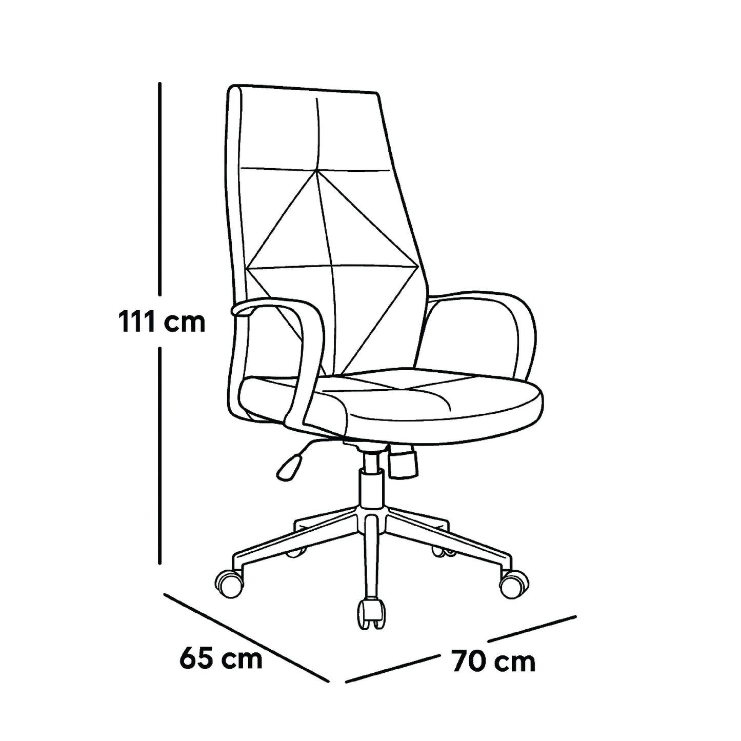 HIGH BACK Executive Chair 111*70*65 CM - BLACK - GL 306