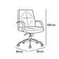 Mid Back Office Chair 100*62*59 cm - Black - GL 306