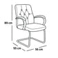 Visitor Chair 89*56*55 cm - Black - GL 302
