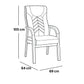 Visitor Chair 106*96*64 cm - Black - Model GL-206