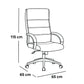 Executive HIGH BACK Office Chair 115*65*65 CM - BLACK - Model GL-308