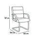 Mid-Back Visitor Chair  97*54*54 cm - Black - Model GL-308