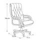 Executive HIGH BACK Office Chair 116*70*73 CM- BLACK - Model GL-207