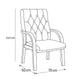 Executive Wooden Visitor Chair 113*70*62 CM - Black - Model GL-207