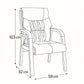 Visitor Chair 103*59*52 CM - Black - GL 204