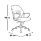 Mid-Back Executive Chair 99*62*66 CM - Brown - GL 318