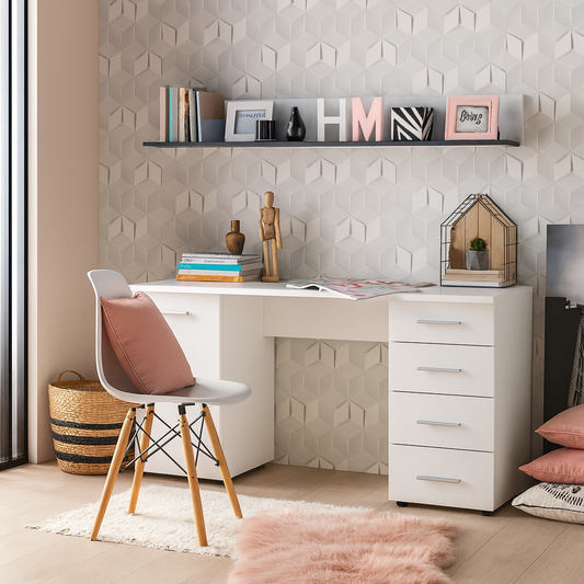 Desk 140x 60x 75 cm - white- AZ1191